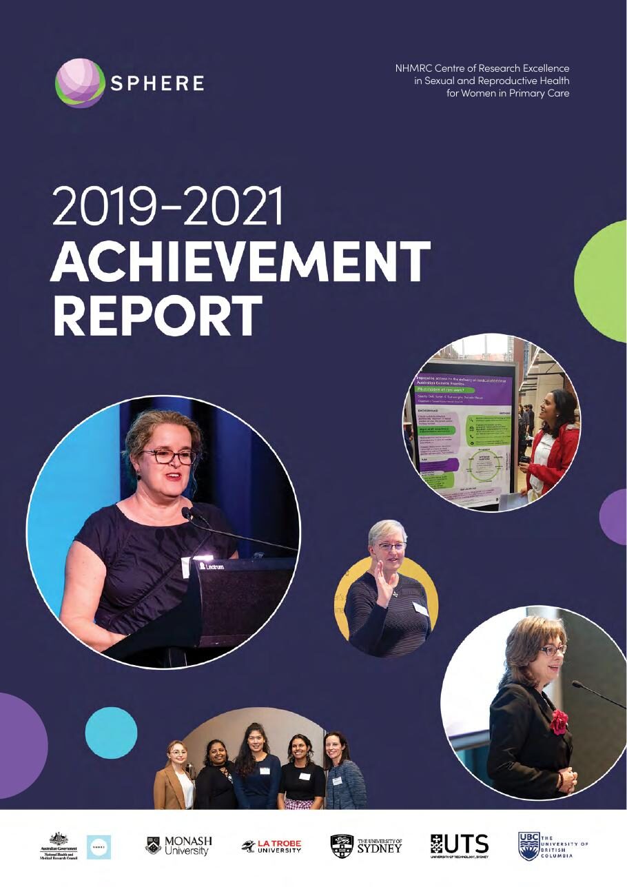Achievement Report 2019–2021, SPHERE , Monash University